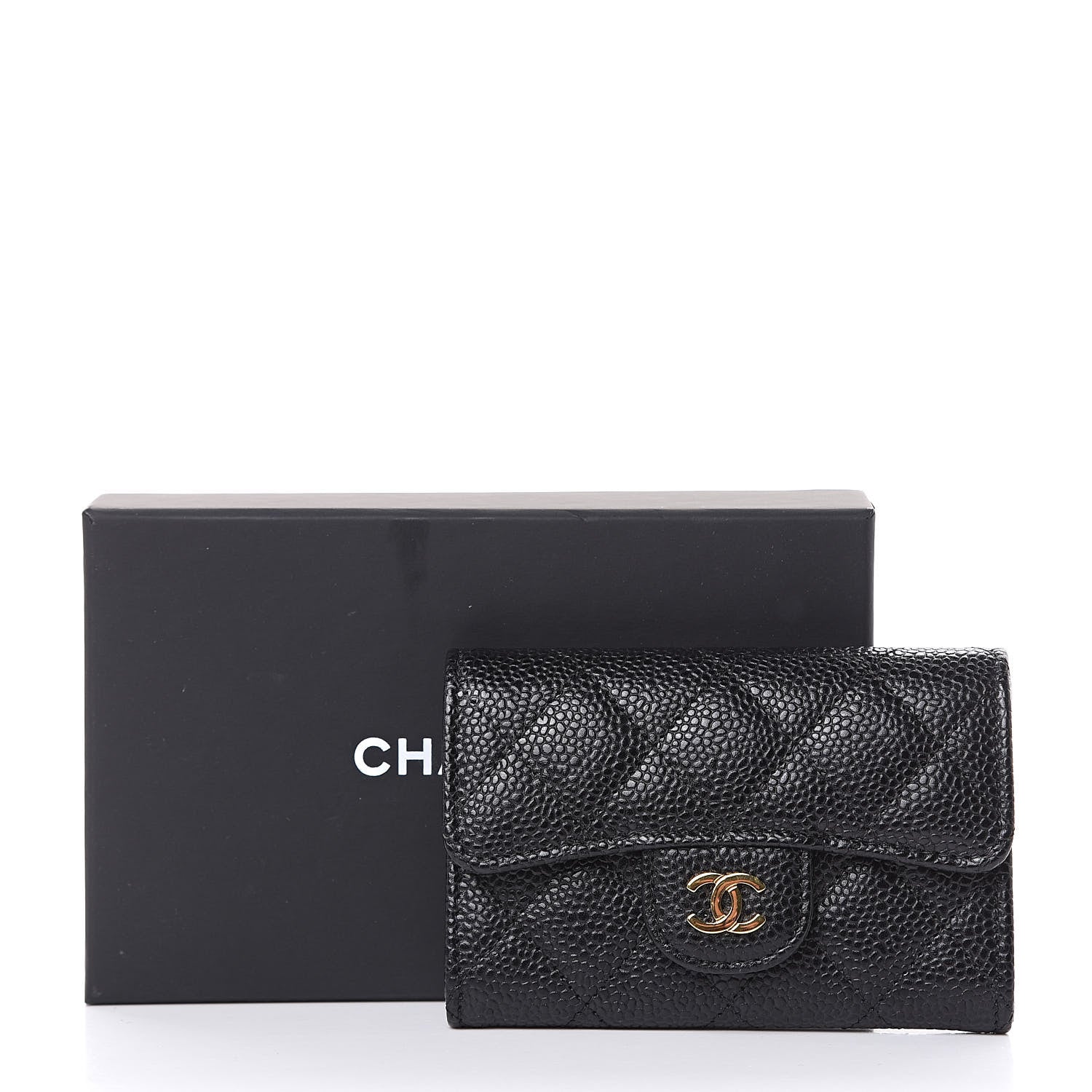 Chanel Caviar Quilted Flap Card Holder Black 9 of 9