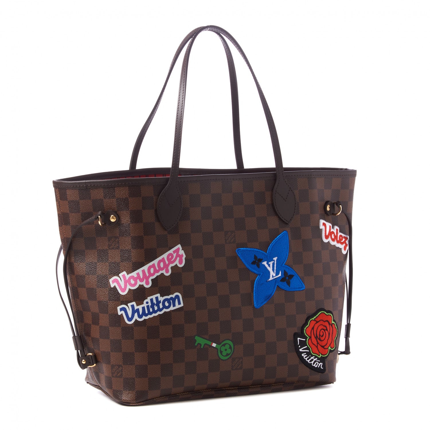 Louis Vuitton Damier Ebene Travel Stickers Neo Neverfull MM 3 of 10