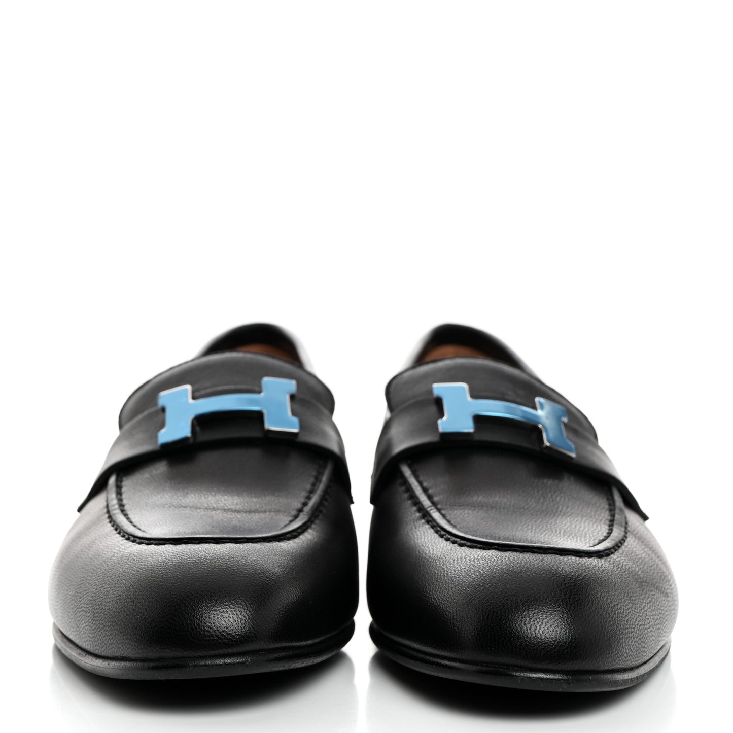 Goatskin Womens Paris Loafers 38 Black