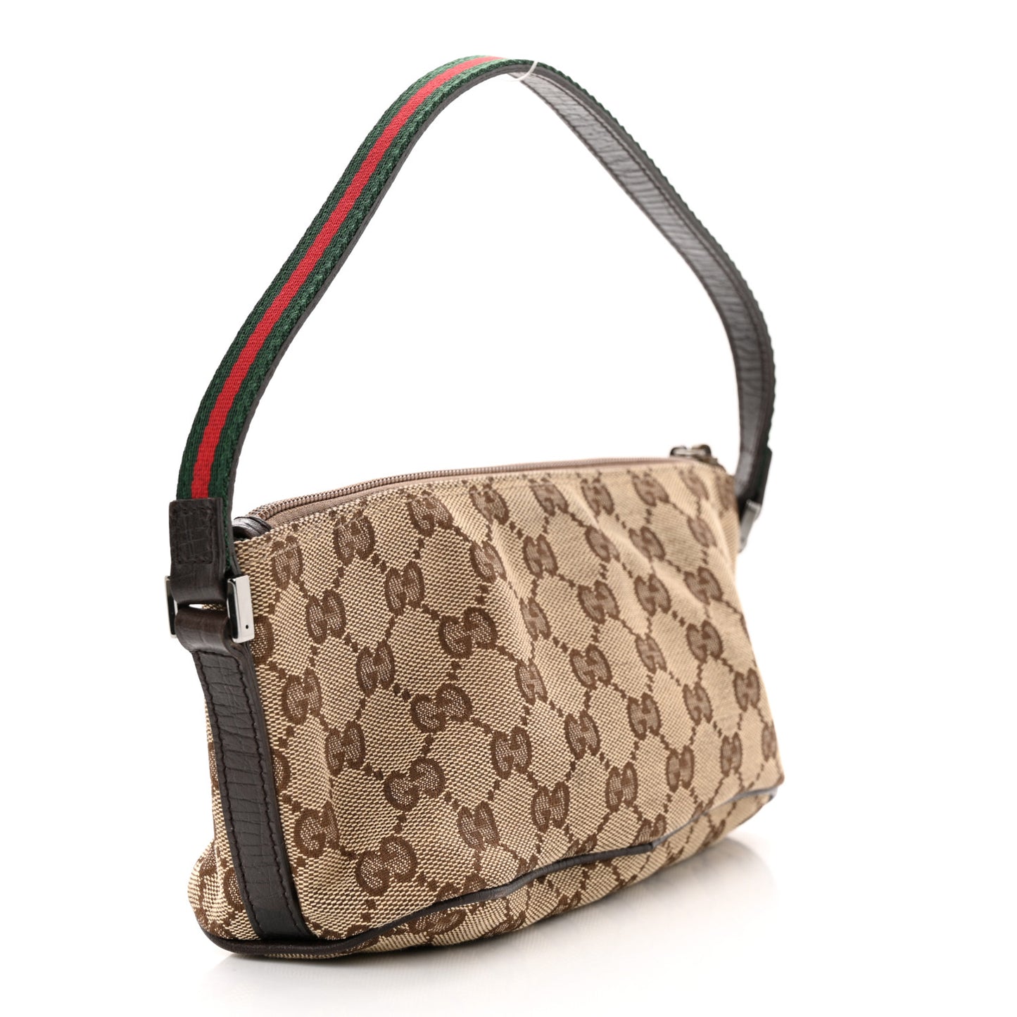 Monogram Web Boat Pochette Brown