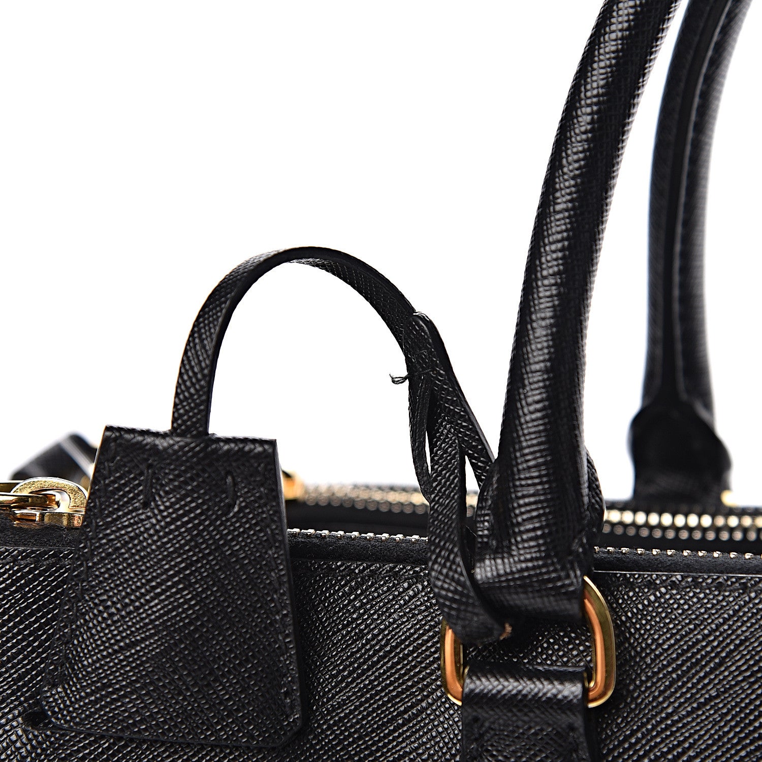 Prada Saffiano Medium Galleria Double Zip Tote Black 11 of 19