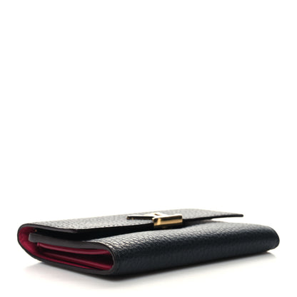 Louis Vuitton Taurillon Capucines Compact Wallet Black 4 of 9