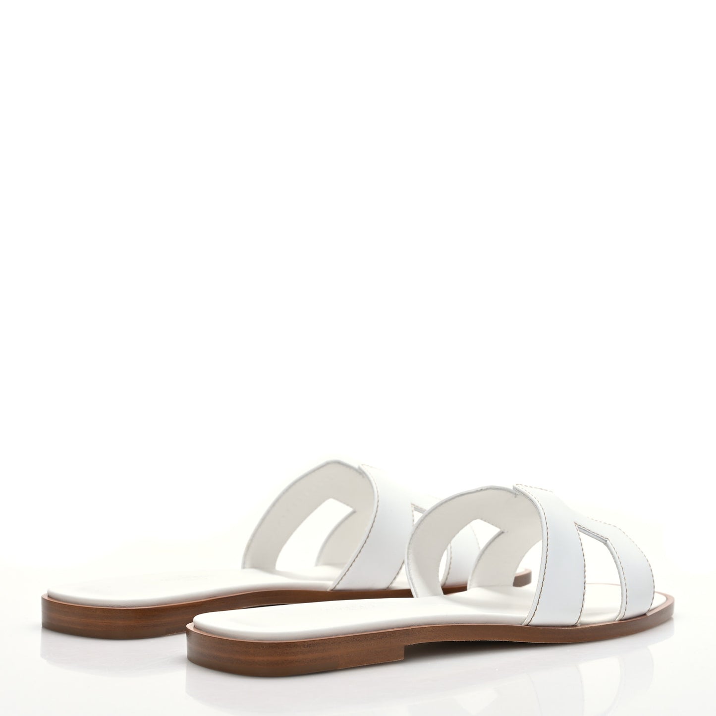 Box Calfskin Oran Sandals 39 White