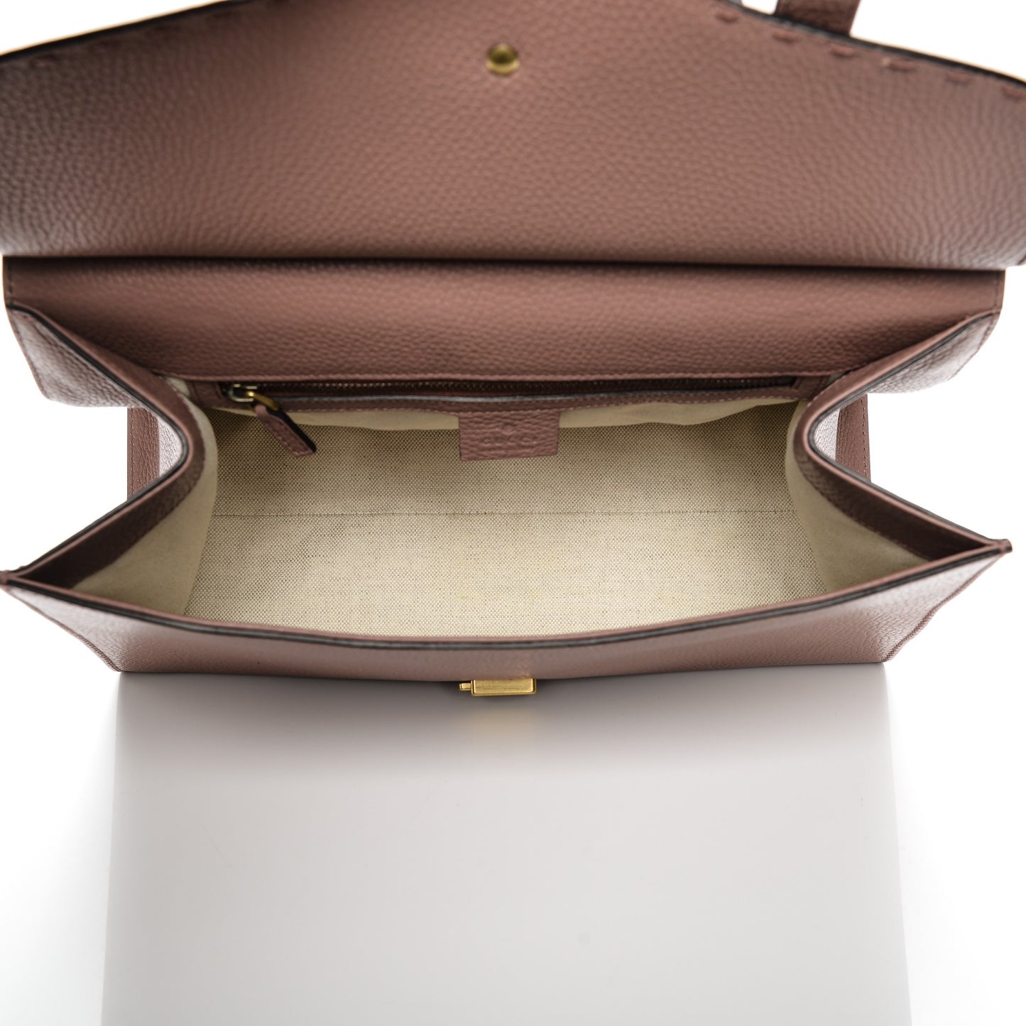 Calfskin Small GG Marmont Top Handle Bag Rosy Phard