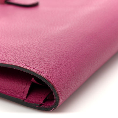 Hermes Evercolor Dogon Duo Wallet Rose Pourpre 12 of 13