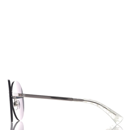 Chanel Metal Rimless Round Sunglasses 4216 Silver 2 of 8