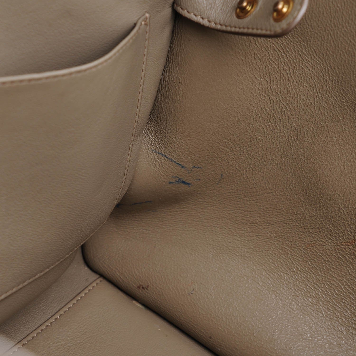 Celine Smooth Calfskin and Suede Double Zip Trapeze Sand 9 of 11