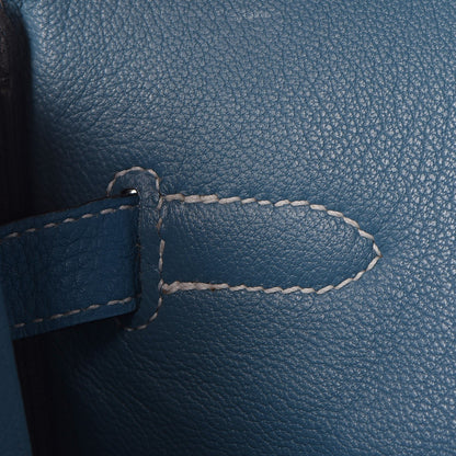 Hermes Togo Birkin 35 Blue Jean 12 of 39