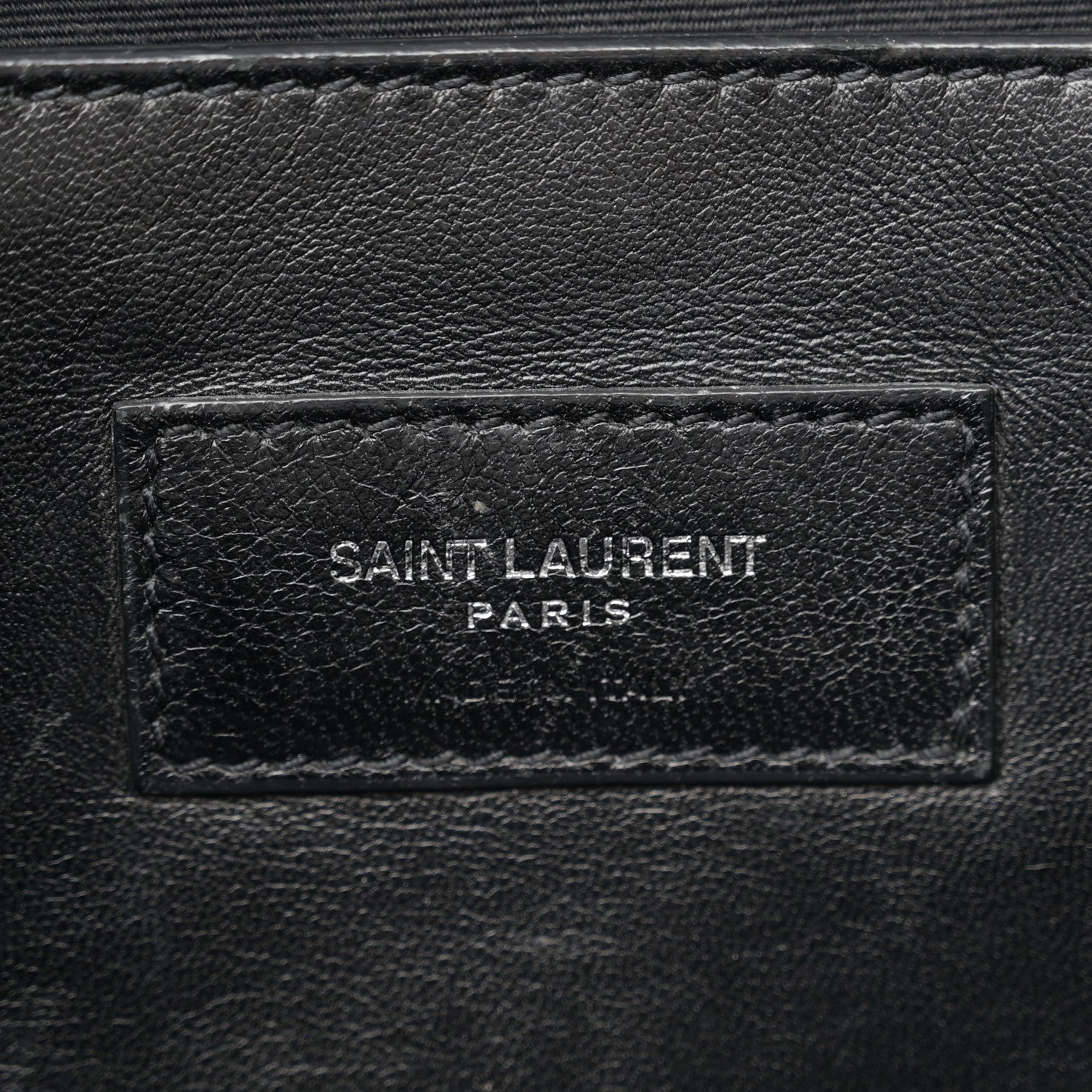Saint Laurent Grain De Poudre Medium West Hollywood Monogram Fold-Over Black 6 of 13
