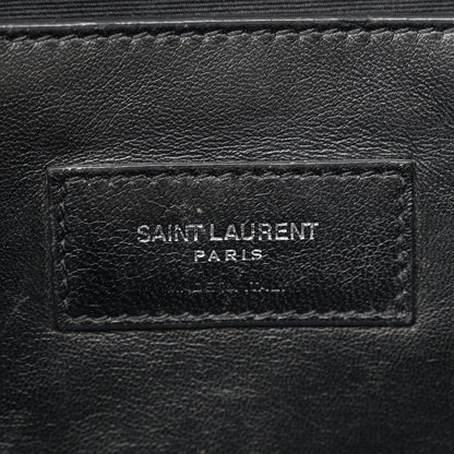 Saint Laurent Grain De Poudre Medium West Hollywood Monogram Fold-Over Black 6 of 13