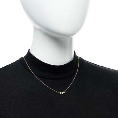 Christian Dior 18K Yellow Gold Diamond Mimirose Pendant Necklace 2 of 6