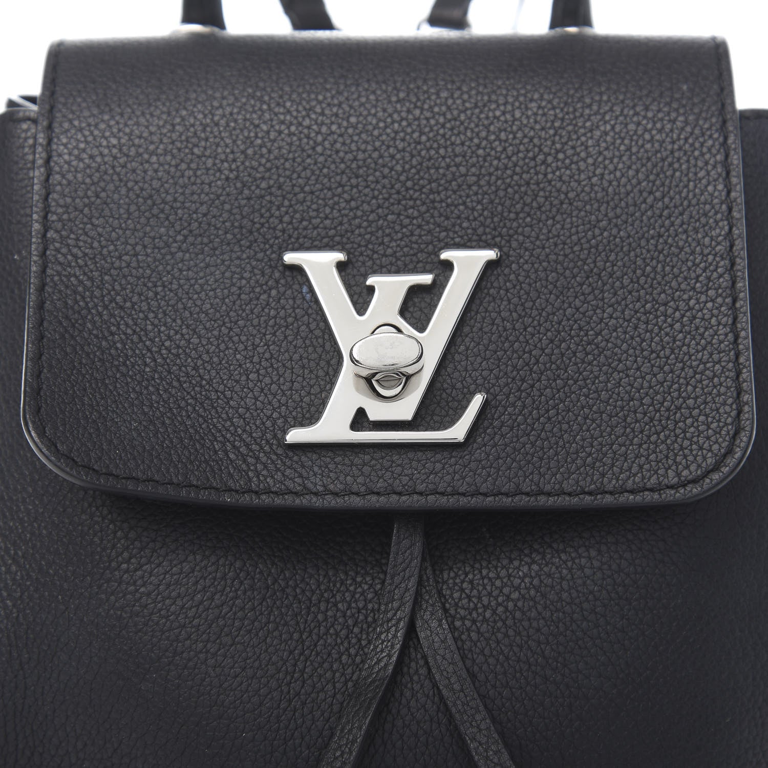 Louis Vuitton Calfskin Lockme Mini Backpack Black 14 of 14