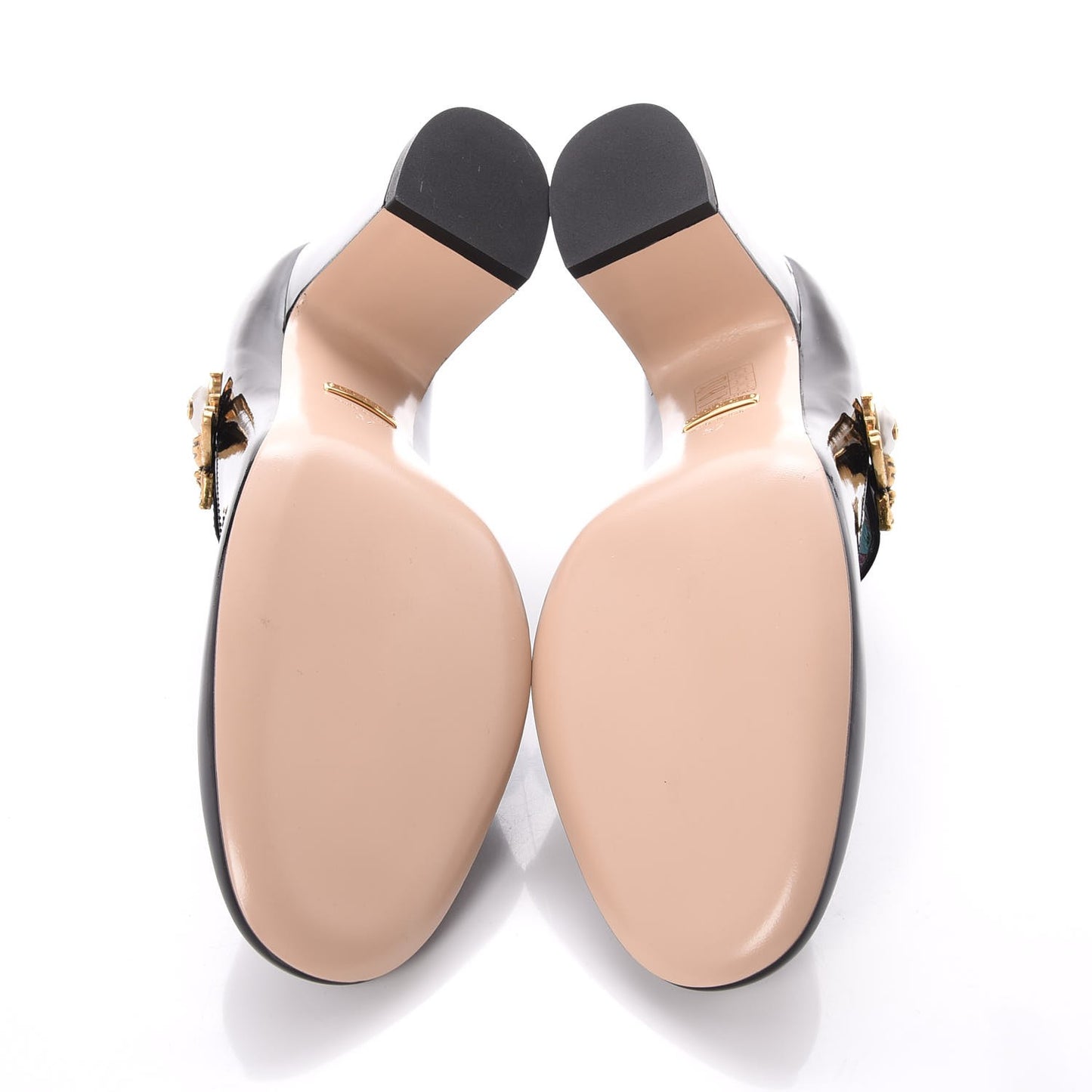 Vernice Crystal Lois Bee Mary Jane Pumps 37 Black