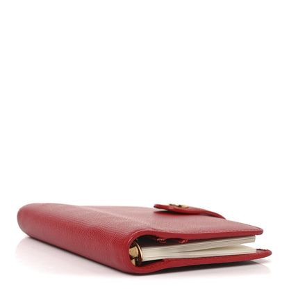 Chanel Grained Calfskin CC Button Pocket Agenda Cover Red 4 of 7