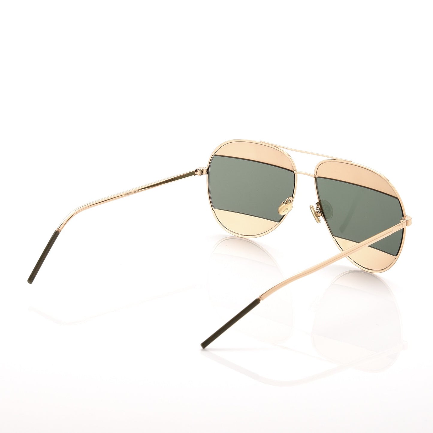 Split 1 Aviator Sunglasses Gold Silver