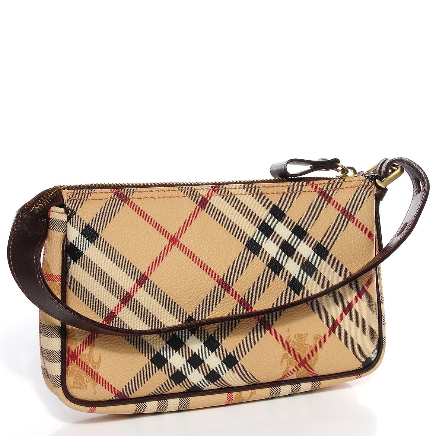 Haymarket Check Pochette Chocolate