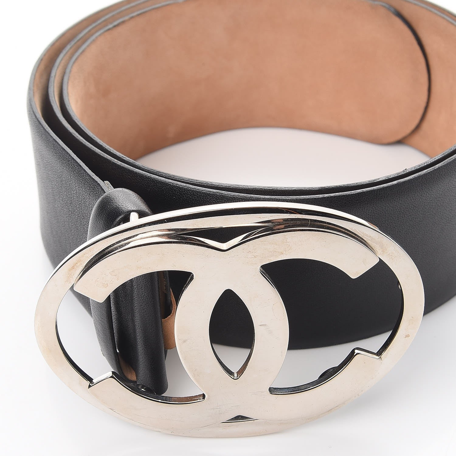 Chanel Calfskin CC Belt 85 34 Black 3 of 9