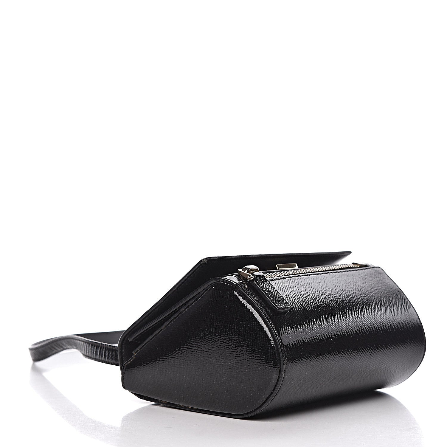 Givenchy Textured Patent Calfskin Mini Pandora Box Crossbody Bag Black 4 of 18