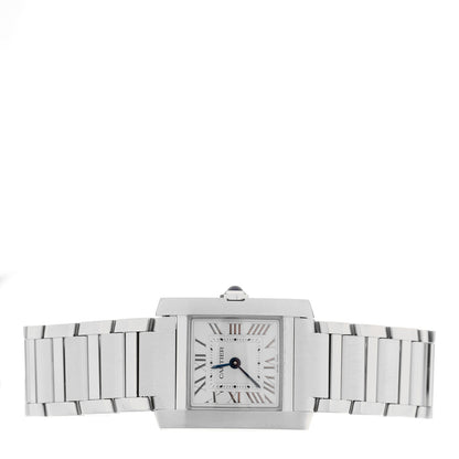 Cartier Stainless Steel 21mm Tank Francaise Quartz Watch Silver 2 of 5