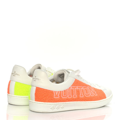 Louis Vuitton Calfskin Luxembourg Sneakers 9 White Orange Yellow 4 of 9