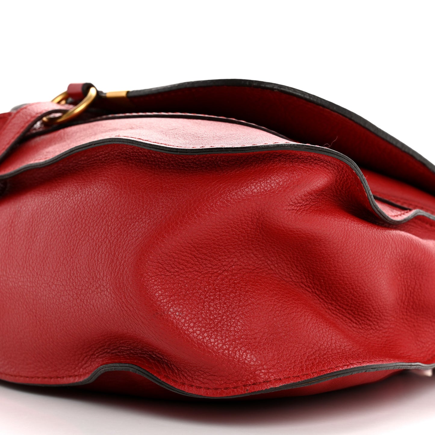 Calfskin Medium Marcie Satchel Ruby