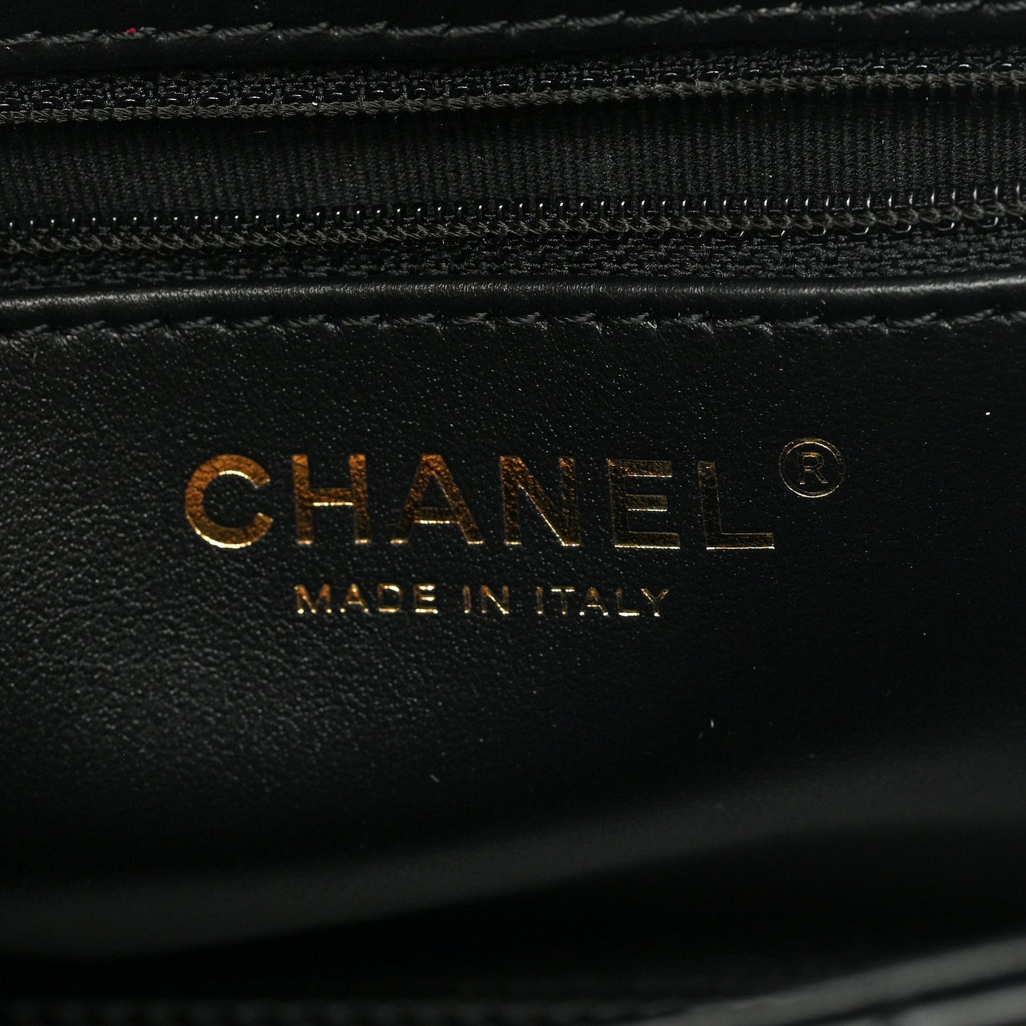 Shiny Aged Calfskin Quilted Nano Kelly Shopper Black