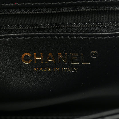 Chanel Shiny Aged Calfskin Quilted Nano Kelly Shopper Black 6 of 9