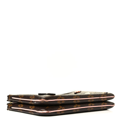 Louis Vuitton Monogram Blooming Flowers Double Zip Pochette 3 of 8