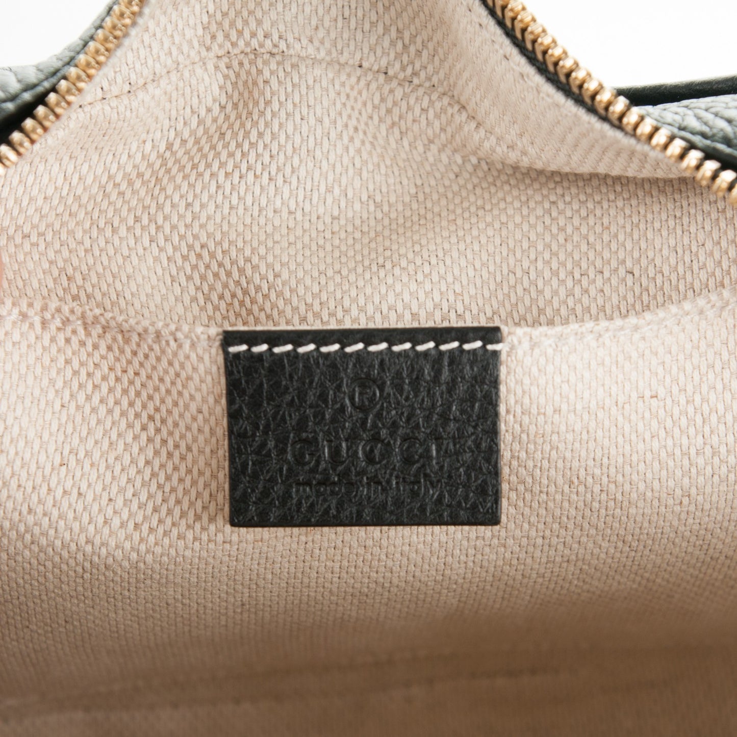 Pebbled Calfskin Small Soho Disco Bag Black