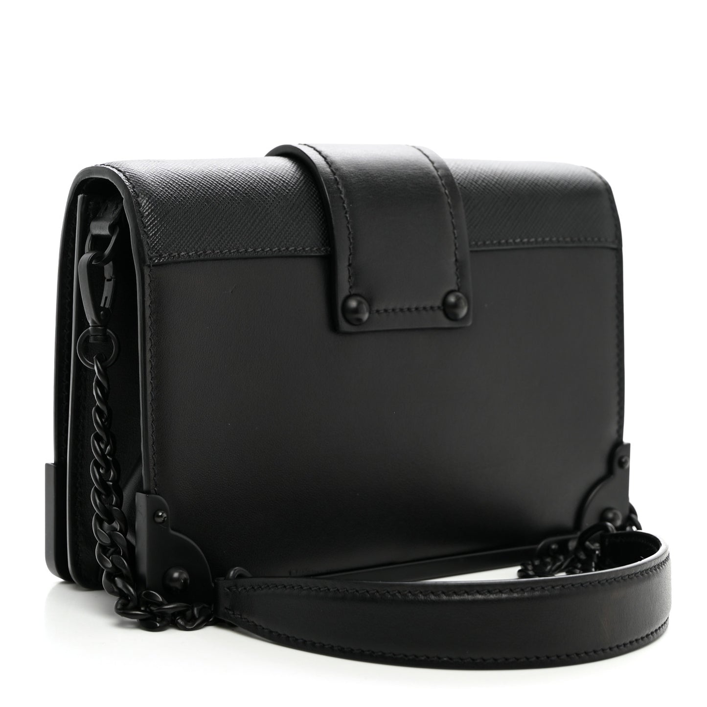 City Calfskin Saffiano Cahier Bag Black