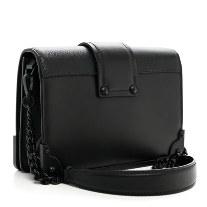 Prada City Calfskin Saffiano Cahier Bag Black 3 of 9