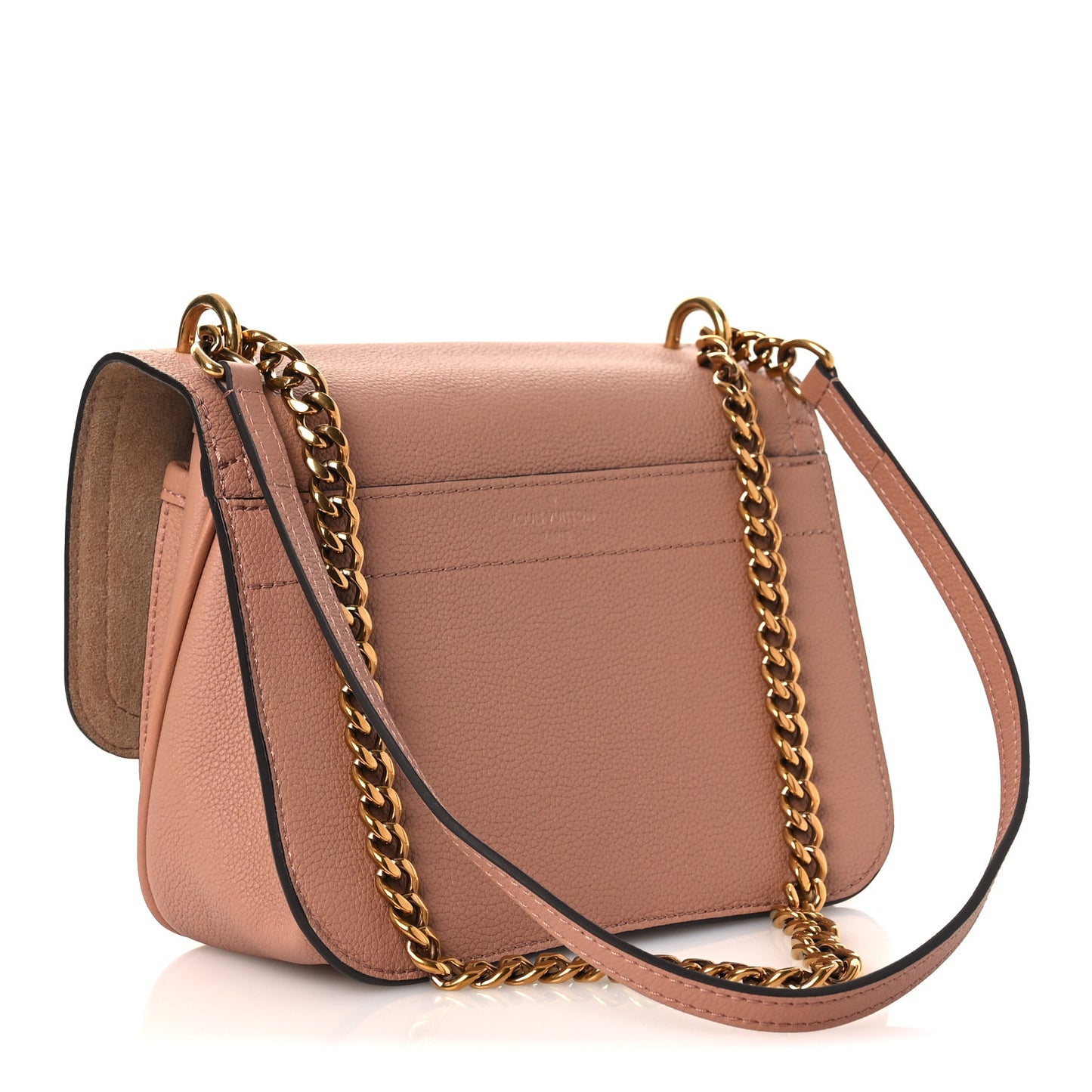 Grained Calfskin Lockme Chain Bag PM Rose Silk