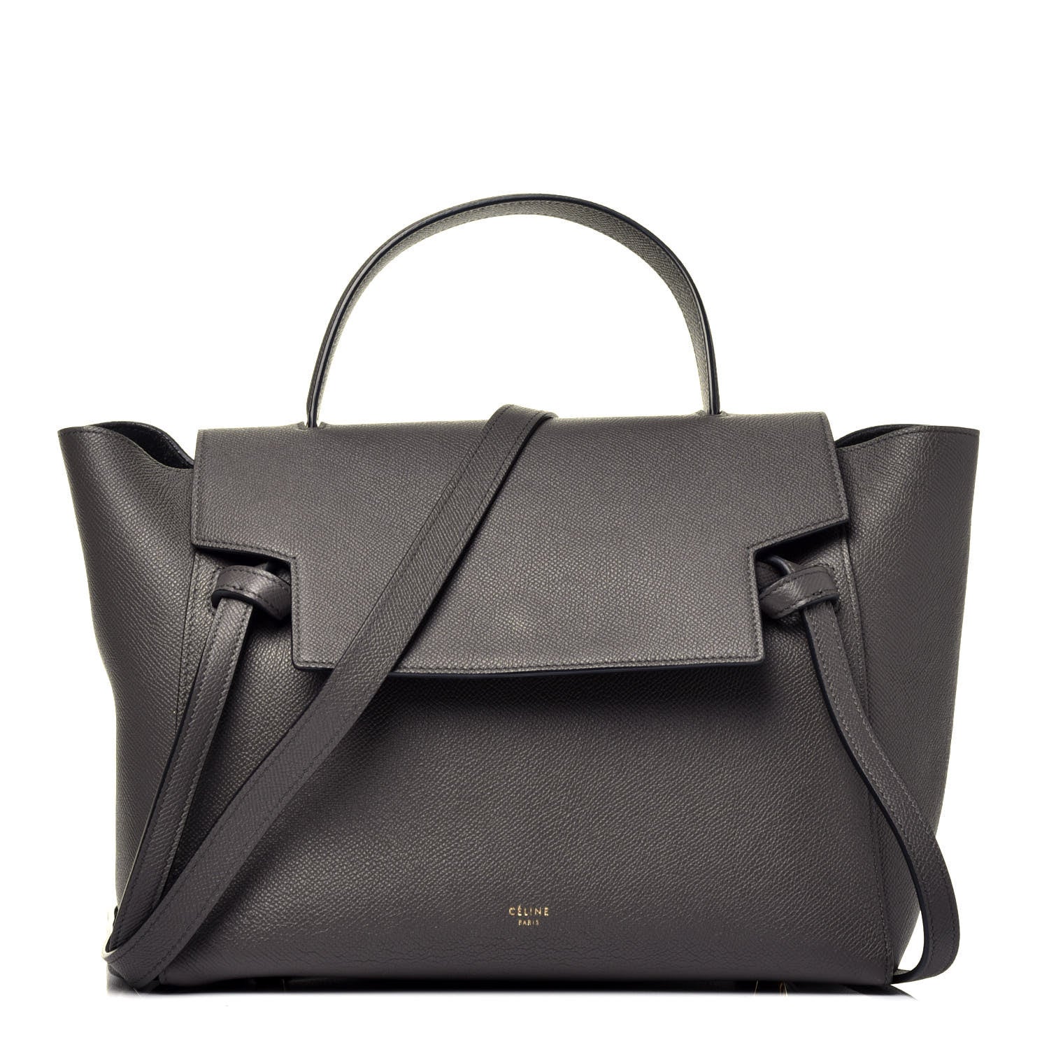 Celine Grained Calfskin Mini Belt Bag Grey 1 of 9