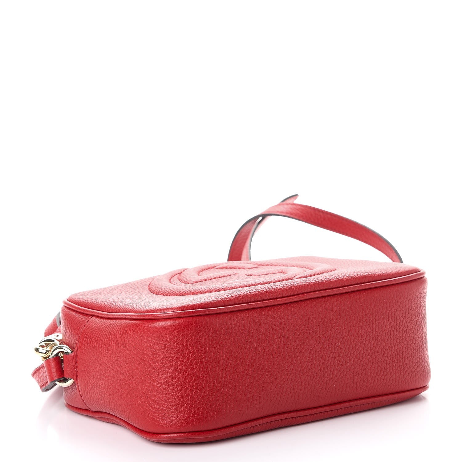 Gucci Pebbled Calfskin Small Soho Disco Bag Tabasco Red 4 of 7