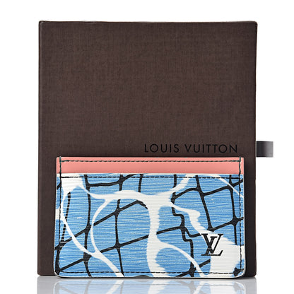 Louis Vuitton Epi Card Holder Aqua 7 of 7
