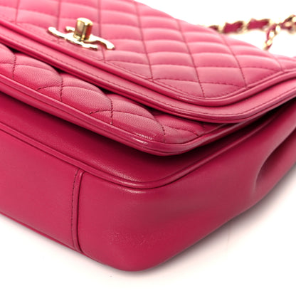 Chanel Lambskin Quilted Medium Lovely Day Flap Pink 11 of 11