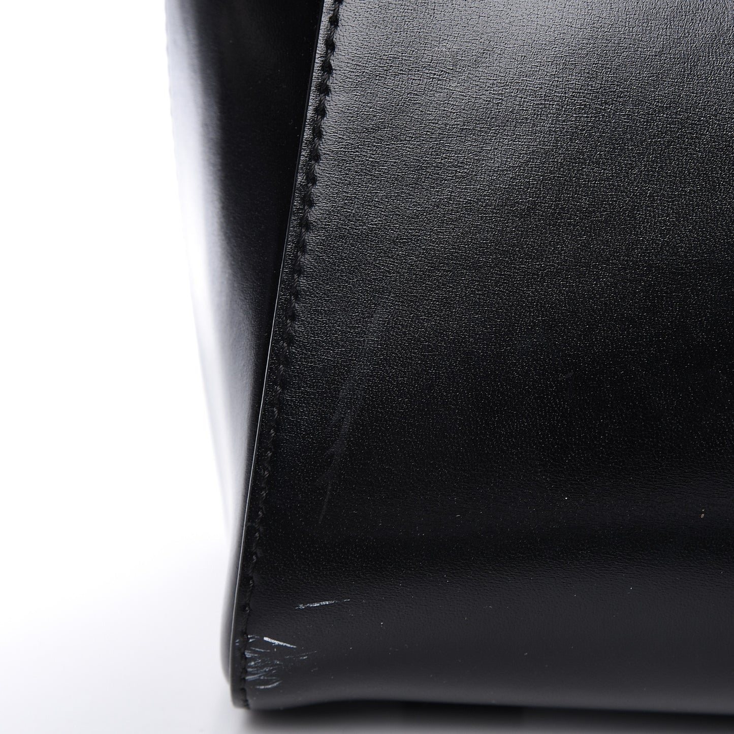 Shiny Lord Calfskin Small Antigona Black