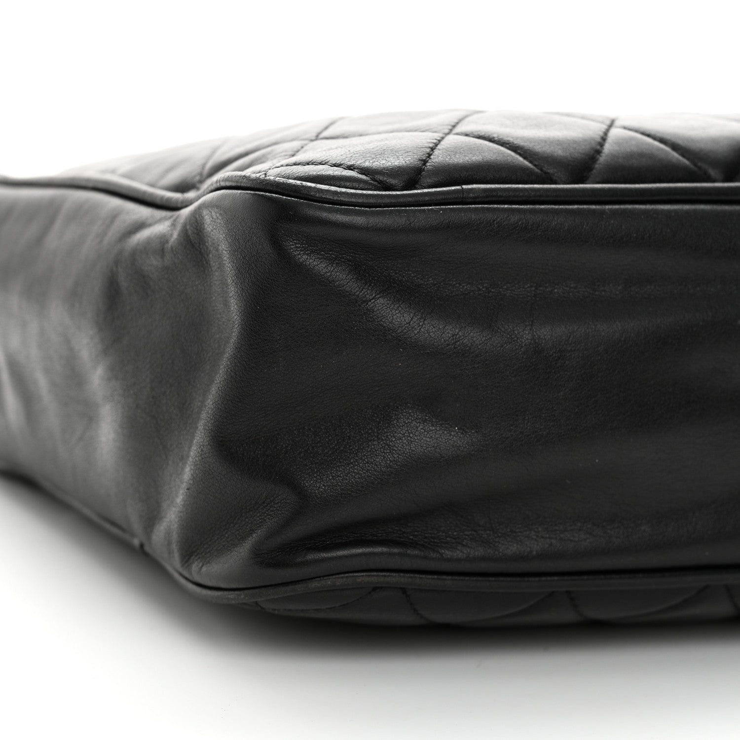 Chanel Lambskin Quilted Shoulder Bag Black 11 of 18