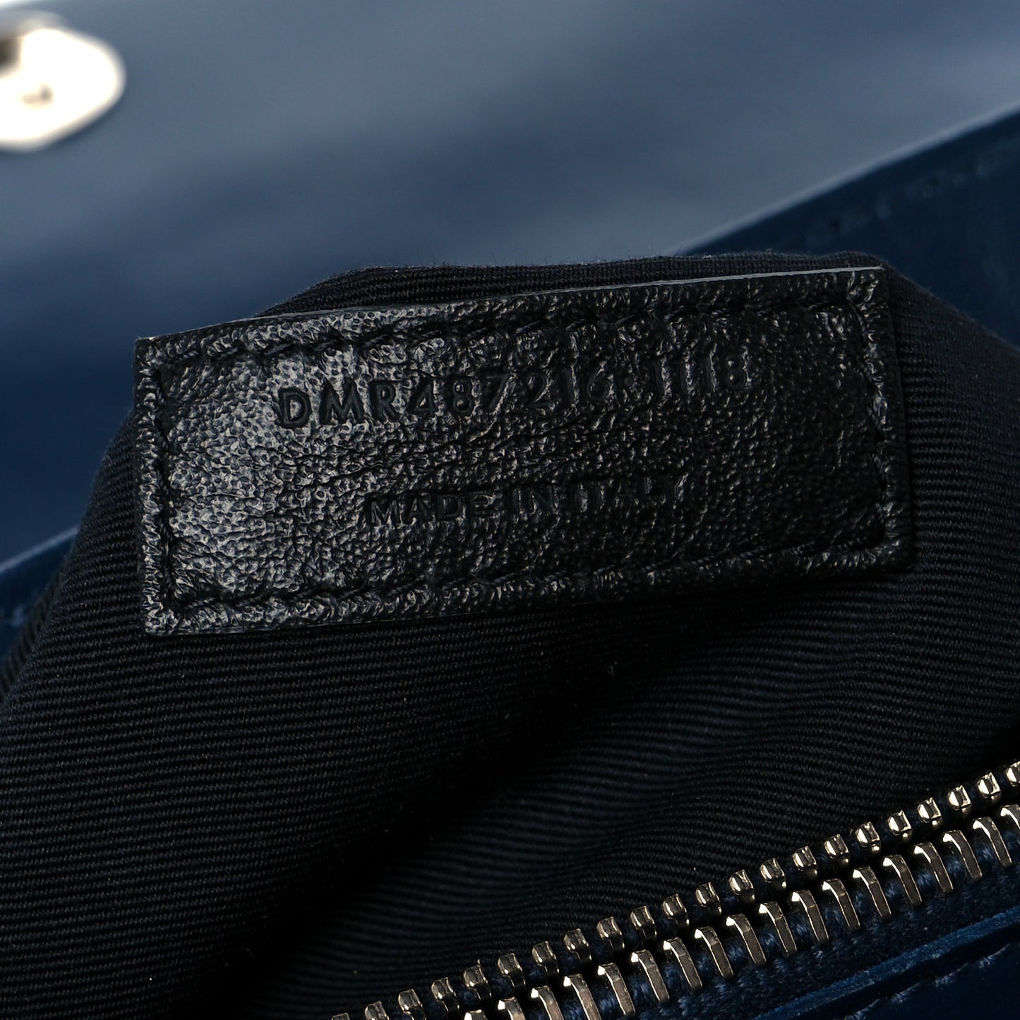 Calfskin Y Quilted Monogram Medium Loulou Chain Satchel Medium Blue
