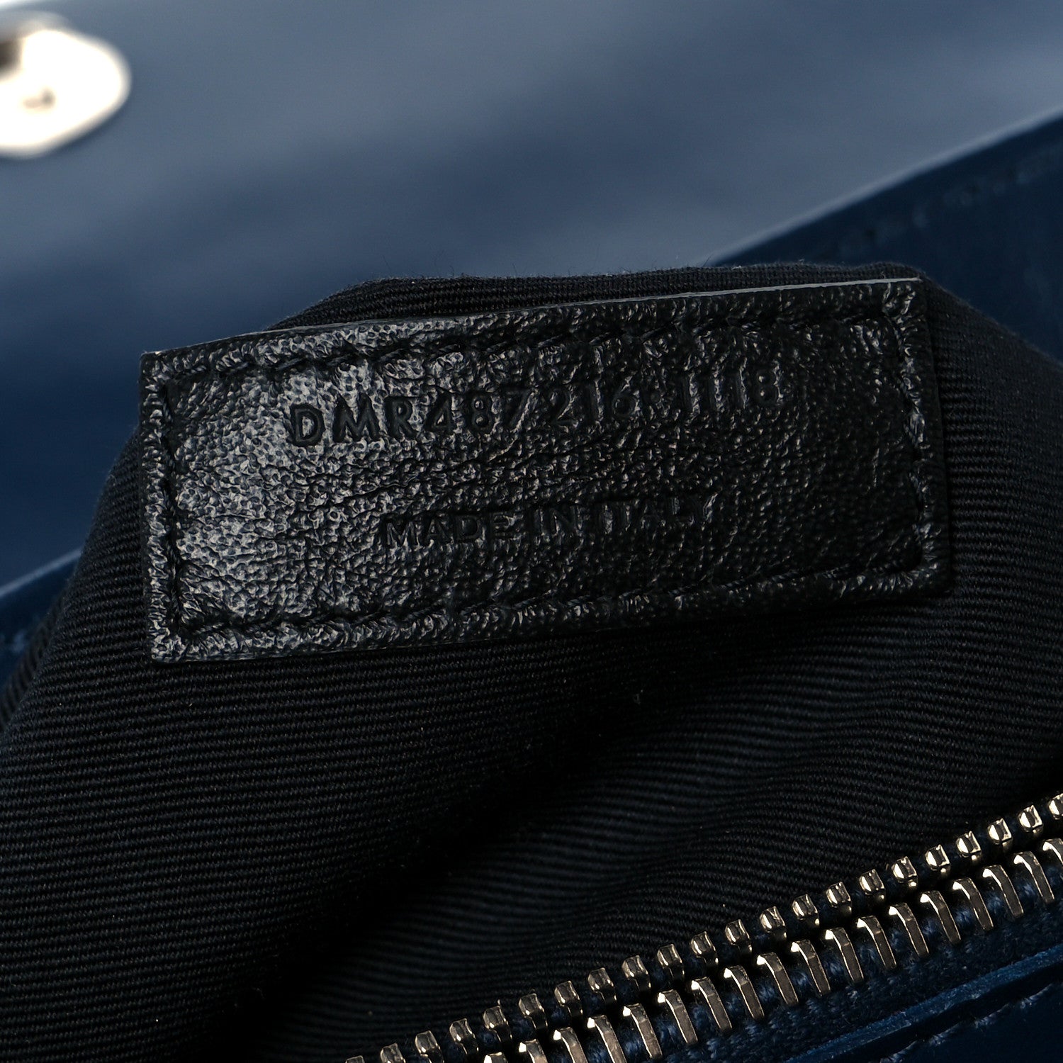 Saint Laurent Calfskin Y Quilted Monogram Medium Loulou Chain Satchel Medium Blue 8 of 11