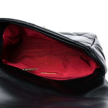Chanel Goatskin Quilted Large Chanel 19 Flap Black 5 of 9