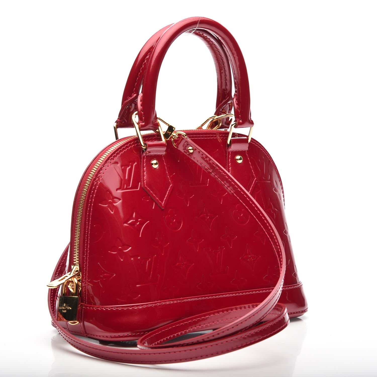 Louis Vuitton Vernis Alma BB Pomme D'Amour 4 of 7