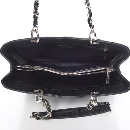 Chanel Caviar Quilted Grand Shopping Tote GST Black 5 of 13