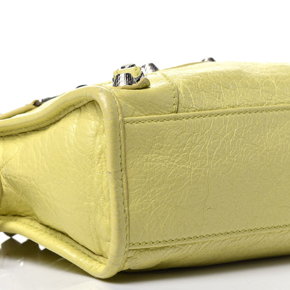 Balenciaga Agneau Giant 12 Silver Hardware Mini City Jaune Citronnade 9 of 10