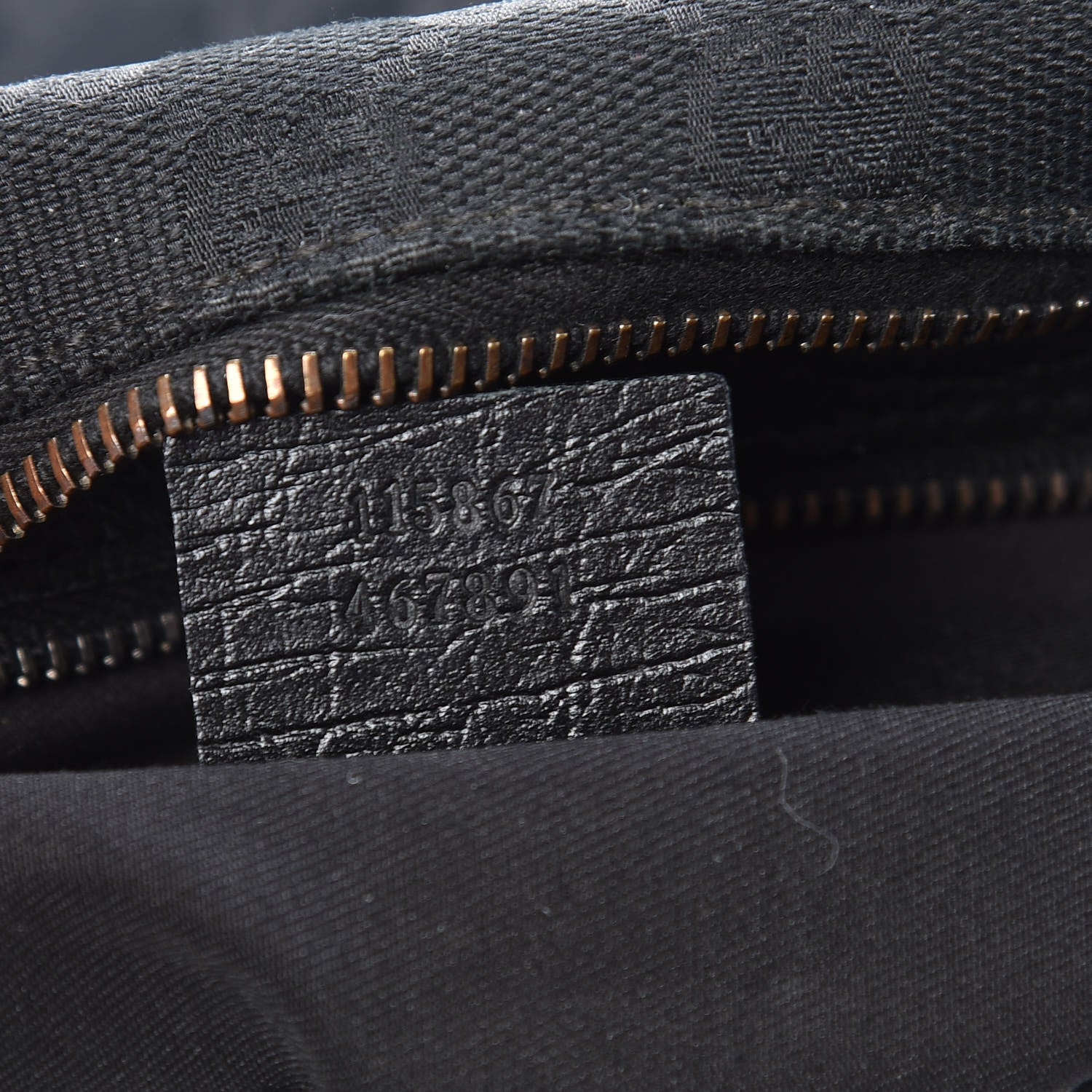 Gucci Monogram Medium Horsebit Chain Hobo Black 7 of 9