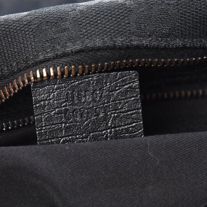 Gucci Monogram Medium Horsebit Chain Hobo Black 7 of 9