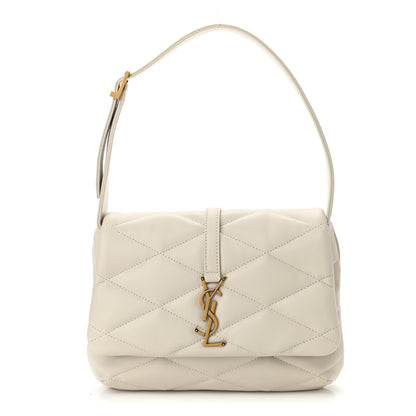 Saint Laurent Lambskin Quilted Le 57 Diamond Shoulder Bag Crema Soft 1 of 10