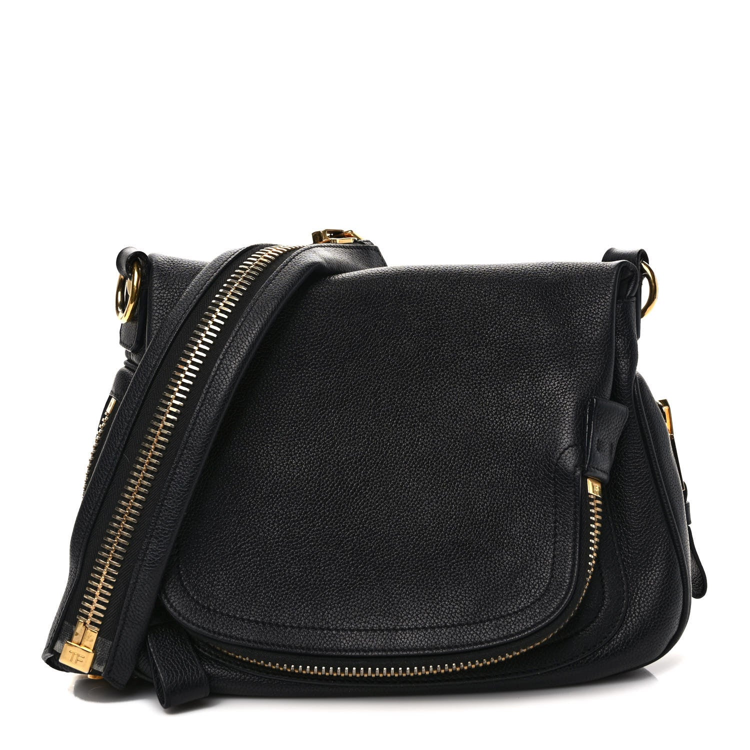 Tom Ford Grained Calfskin Medium Jennifer Shoulder Bag Black 1 of 10