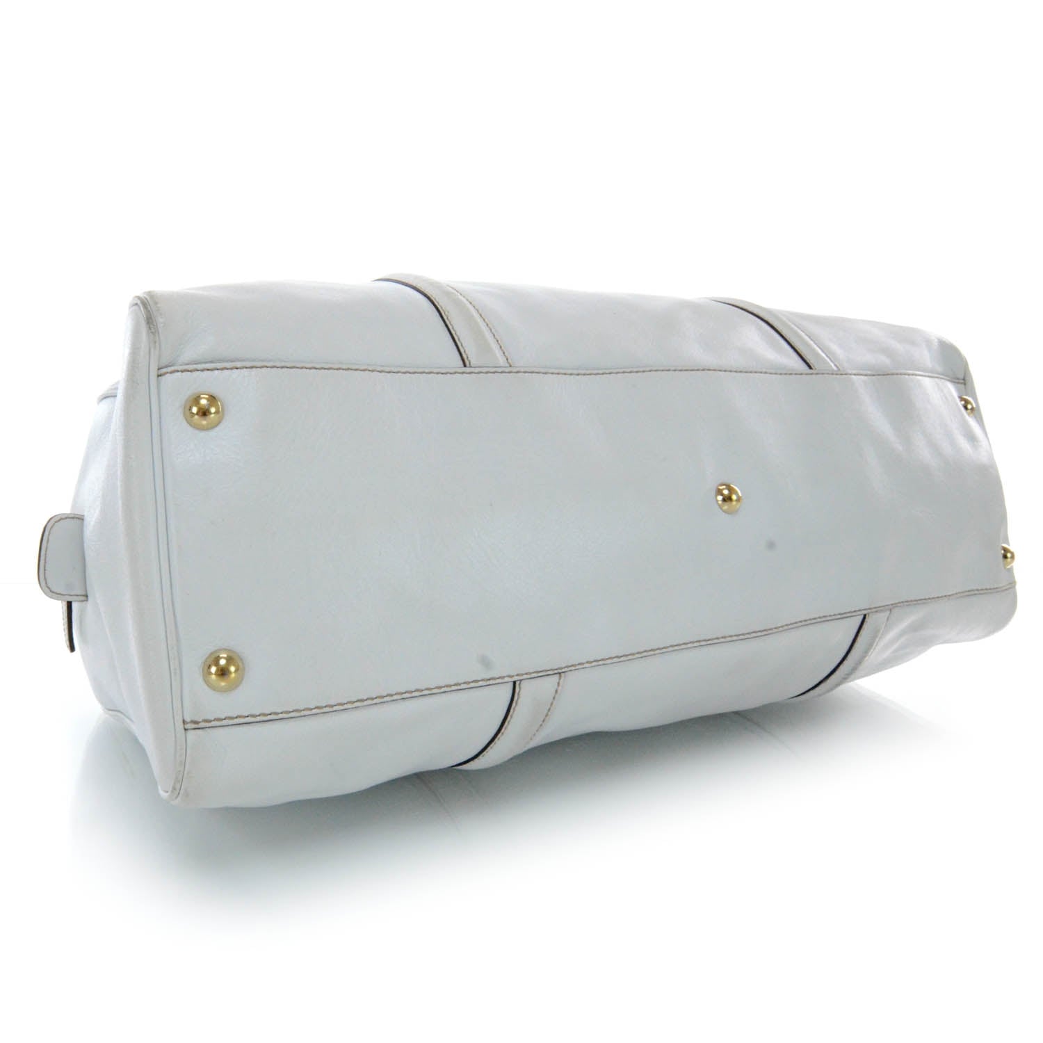 Gucci Leather Britt Large Boston White 4 of 14