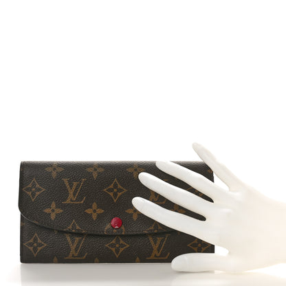 Louis Vuitton Monogram Emilie Wallet Fuchsia 2 of 8